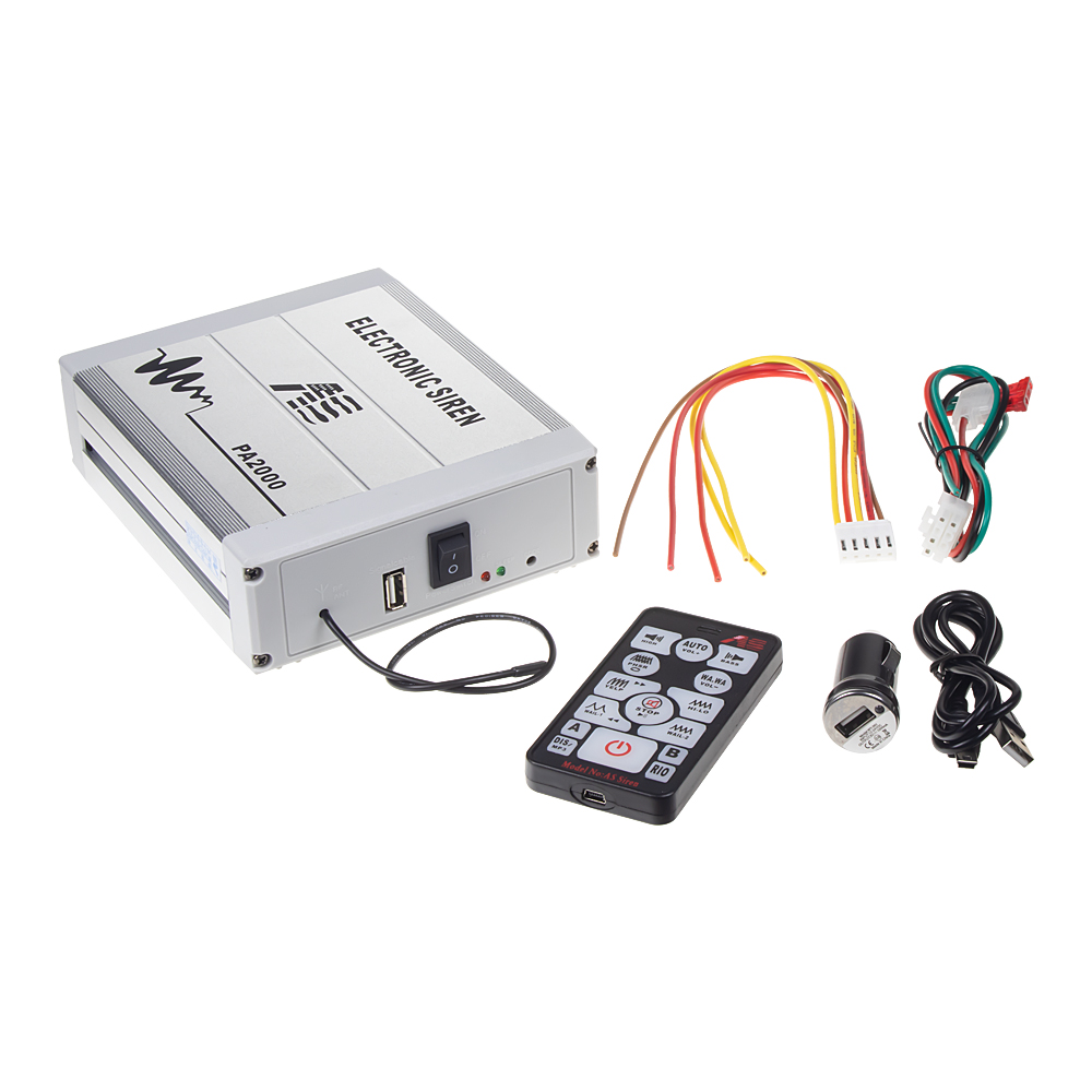 Profesionálny výstražný systém s mikrofónom 200W, 24V