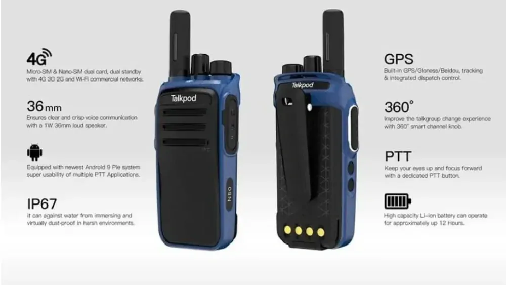 LTE vysielačka Talkpod N59