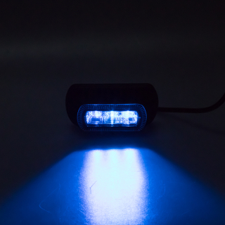 PROFI výstražné LED svetlo vonkajšie, modré, 12-24V, ECE R65