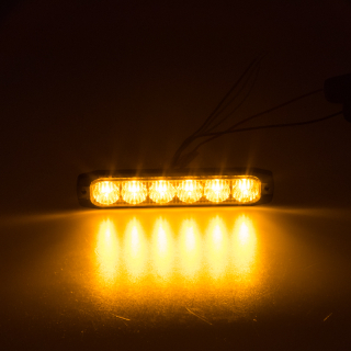 PROFI SLIM výstražné LED svetlo vonkajšie, oranžové, 12-24V, ECE R65