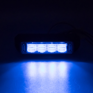 PROFI výstražné LED svetlo vonkajšie, modré, 12-24V, ECE R65