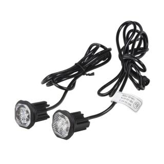 2x PROFI výstražné LED svetlo vonkajšie červené, 12-24V, ECE R65