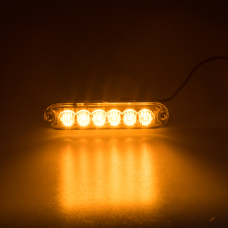 PREDATOR 6x3W LED, 12-24V, oranžový, ECE R65