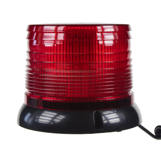 LED maják, 12-24V, červený magnet