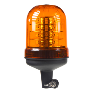 LED maják, 12-24V, oranžový na držiak, ECE R65