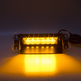 PREDATOR LED vnútorné, 6x3W, 12-24V, oranžové, 210mm, ECE R10