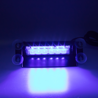 PREDATOR LED vnútorné, 6x3W, 12-24V, modré, 210mm, ECE R10