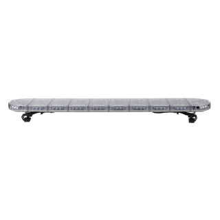 LED rampa 1200mm, modrá/červená + 2x LED maják