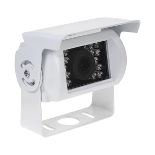 Kamera CVBS s IR svetlom, vonkajší PAL / NTSC, biela, 12-24V