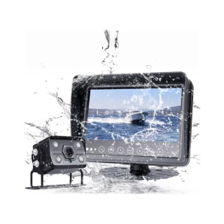 AHD set Monitor 7" prachotesný/vodeodolný/nárazu odolný, 2x4PIN vstup + kamera + 15m kábel