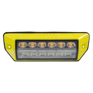 PREDATOR oranžový 6x2W + pracovné svetlo, 12-24V, žlté, ECE R65