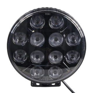LED svetlo guľaté, 12x10W, ø218mm, ECE R7/R10/R112
