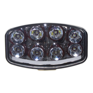 LED svetlo s pozičným svetlom oválne, 8x8W, 210x140mm, ECE R7/R10/R112
