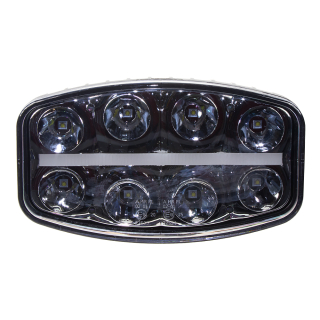 LED svetlo s pozičným svetlom oválne, 8x8W, 210x140mm, ECE R7/R10/R112