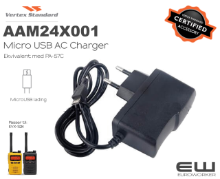 VERTEX STANDARD PA-57C MICRO USB NABÍJAČKA EVX-S24