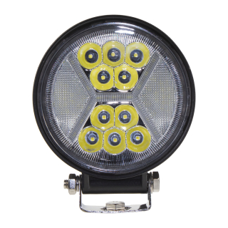 LED svetlo guľaté s pozičným svetlom, 24x1W, ø115x140mm, ECE R10
