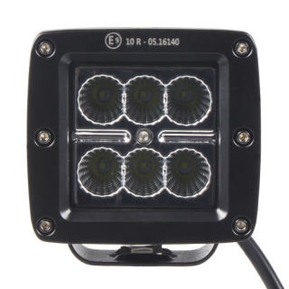 LED svetlo hranaté, 6x3W, 82x75x72mm, ECE R10