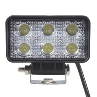 LED svetlo obdĺžnikové, 6x3W, 110x60x56mm, ECE R10