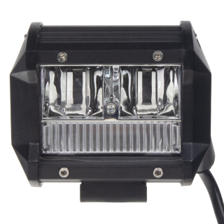 LED svetlo obdĺžnikové biely/oranžový predátor s pozičným svetlom, 99x80x65mm