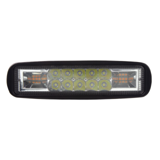 LED svetlo obdĺžnikové biele/oranžové, 48W, ECE R10